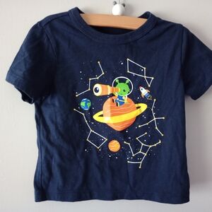 The Children's Place Blue Short Sleeve Space Tee